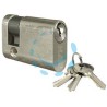 MEZZO CILINDRO INFILARE OVALE OTTONE CROMO SATINATO 2401 - mm.40 centrato (30+10)