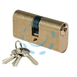 CILINDRO INFILARE OVALE OTTONE LUCIDO 2302 - mm.70 decentrato (30+40)