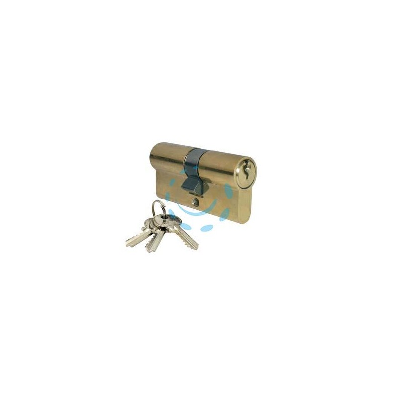 CILINDRO INFILARE SAGOMATO OTTONE LUCIDO 2300 - mm.70 decentrato (30+40) KA