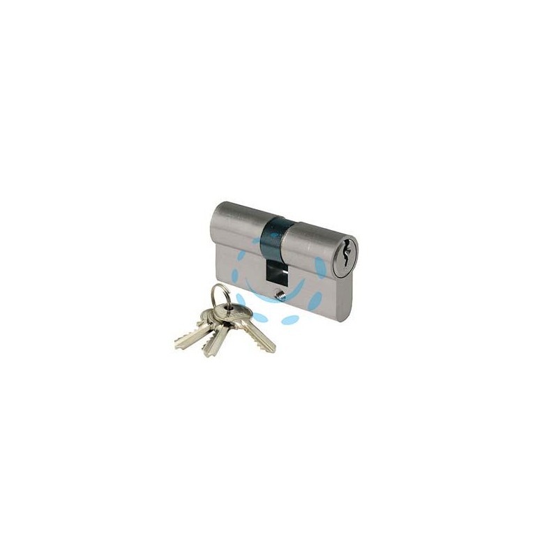 CILINDRO INFILARE SAGOMATO OTTONE CROMO SATINATO 2300 - mm.60 centrato (30+30)