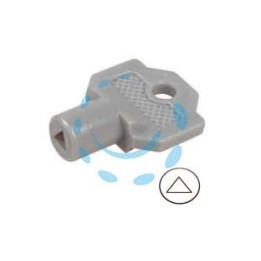 CHIAVE PLASTICA PER CILINDRO CON TRIANGOLO PER QUADRI ELETTRICI 154A 