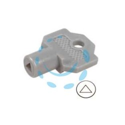 CHIAVE PLASTICA PER CILINDRO CON TRIANGOLO PER QUADRI ELETTRICI 154A 