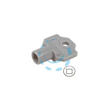 CHIAVE PLASTICA PER CILINDRO CON QUADRELLO PER QUADRI ELETTRICI 152A - foro mm.6x6