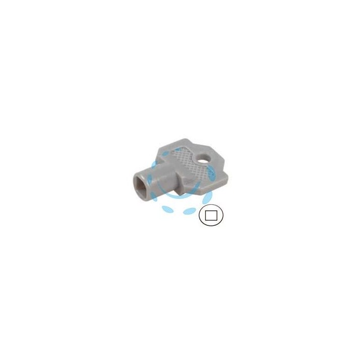 CHIAVE PLASTICA PER CILINDRO CON QUADRELLO PER QUADRI ELETTRICI 152A - foro mm.6x6