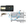 FERROGLIETTO APPLICARE CON CATENACCIO CILINDRO STACCATO 220CS - mm.60 (220/CS)