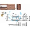 FERROGLIETTO APPLICARE CON CATENACCIO SCROCCO CIL.STACCATO 340 - mm.70 (340706)