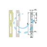 CONTROPIASTRA PIANA PER SERRATURE SERIE 200N-221N - in acciaio cromato (032013)