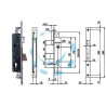 SERRATURA TRIPLICE INFILARE PER MONTANTI E PERS. C/QUADRO E SCR. 783 - mm.30 (783301IFZ)