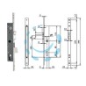 ELETTROSERRATURA INFILARE MONTANTI CON CATEN. QUADRO E SCROCCO 78180 - mm.30 (781802302)