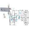 SERRATURA TRIPLICE DA INFILARE DOPPIA MAPPA PER FASCE MM.82 H 983 - mm.90 (983901BFZ)