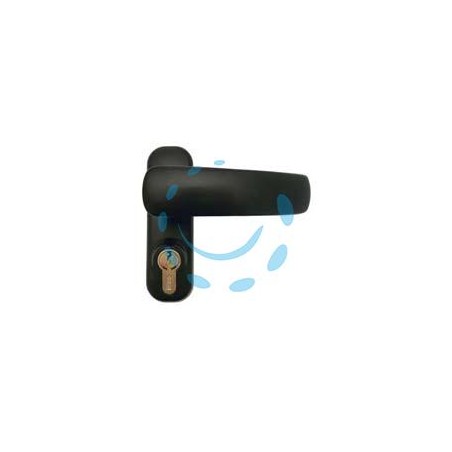 MANIGLIA ESTERNA CON CILINDRO ANTIPANICO 94027 VERNICIATA NERO - (94027005)