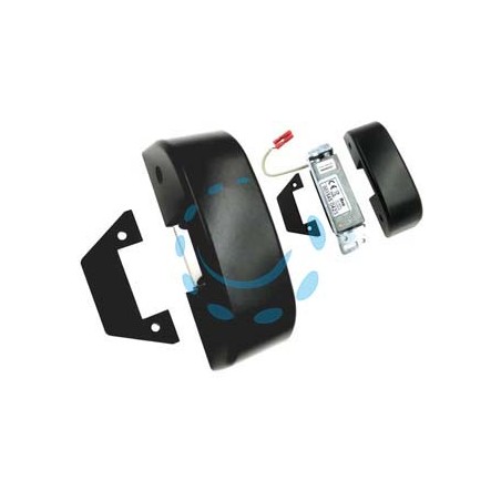 INCONTRO ELETTRICO PER MANIGLIONE ANTIPANICO SERIE IDEA BASE PUSH NERO - (5680000)