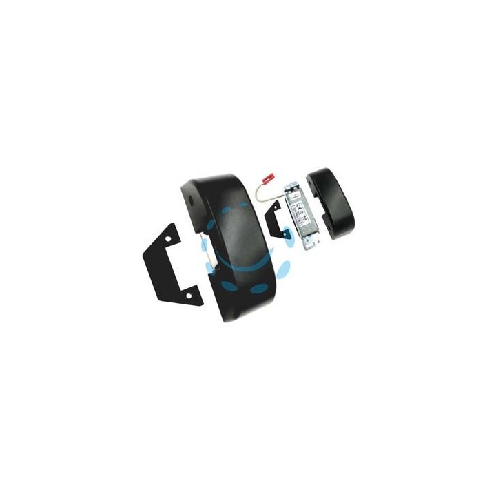 INCONTRO ELETTRICO PER MANIGLIONE ANTIPANICO SERIE IDEA BASE PUSH NERO - (5680000)