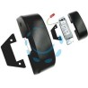INCONTRO ELETTRICO PER MANIGLIONE ANTIPANICO SERIE IDEA BASE PUSH NERO - (5680000)