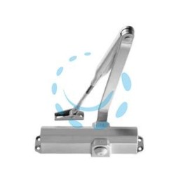 CHIUDIPORTA AEREO IS20 3711 ARGENTO - s/fermo, mm.205x53x46h. (371100003)