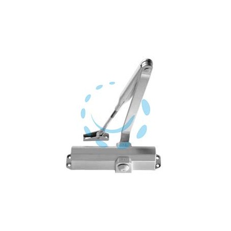CHIUDIPORTA AEREO IS20 3711 ARGENTO - s/fermo, mm.205x53x46h. (371100003)