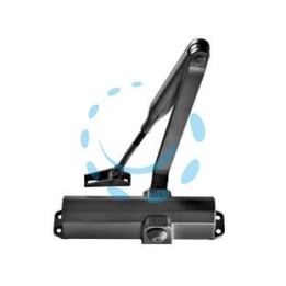 CHIUDIPORTA AEREO IS20 3711 NERO - s/fermo, mm.205x53x46h. (371100005)
