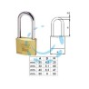 LUCCHETTO OTTONE ARCO LUNGO "ADITUS CITY" P700 - mm.50 KA (P70050507.K1)
