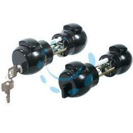 POMOLO PREMI E APRI CON CHIAVE NERO 13NE - colore nero art.13NE