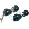 POMOLO PREMI E APRI CON CHIAVE NERO 13NE - colore nero art.13NE