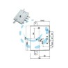 SERRATURA TRIPL.APPLICARE SCROCCO CIL.EU BLINDATE GARDESA 898571GRLD - mm.89 SX (898571GRLD SX)