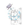 SERRATURA TRIPLICE INFILARE CON SCROCCO CIL. EUROPEO BLINDATE 85771/28 - mm.63 SX (85771S28N)