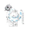 SERRATURA TRIPLICE APPLICARE CON SCROCCO D.MAPPA BLINDATE 89C755 - mm.60 DX (89C755D000)