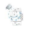 SERRATURA TRIPL.APPLICARE SCROCCO D/MAPPA BLINDATE GARDESA 89R571GD/17 - mm.89 DX (89R571GD/17 DX)