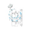 SERRATURA TRIPLICE INFILARE CON SCROCCO DOPPIA MAPPA BLINDATE 52771/37 - mm.63 SX (52771SL3736)