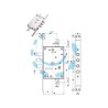 SERRATURA TRIPLICE INFILARE CON SCROCCO DOPPIA MAPPA BLINDATE 52771/37 - mm.63 DX/SX (52771ML37 36)