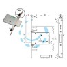 SERRATURA TRIPLICE DA INFILARE DOPPIA MAPPA 40706 - mm.70 (4070678C6)