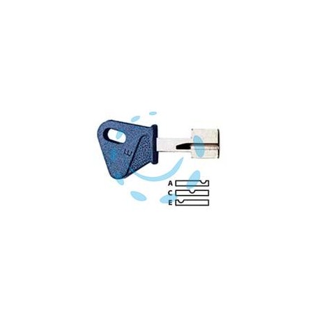 CHIAVI ORIGINALI MOTTURA A POMPA 92105 - gambo tipo C, (92105CBLUC)