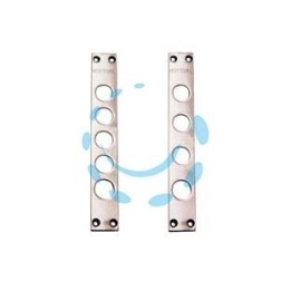 CONTROPIASTRE PER SERRATURE PORTE BLINDATE 94240F - interasse mm.28, mm.30x206x3 (94240F028)