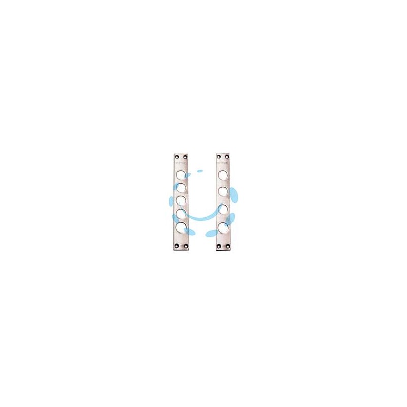 CONTROPIASTRE PER SERRATURE PORTE BLINDATE 94240F - interasse mm.28, mm.30x206x3 (94240F028)