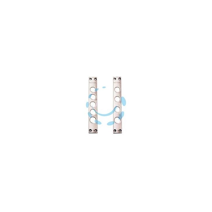 CONTROPIASTRE PER SERRATURE PORTE BLINDATE 94240F - interasse mm.28, mm.30x206x3 (94240F028)