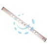 CONTROPIASTRE PER SERRATURE PORTE BLINDATE 94267 - interasse mm.28, mm.562x35x3 (942670028)