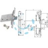 SERRATURA TRIPL. INFIL. PER FASCE D/MAPPA CATEN. E SCR. MM.81 H F6873 - mm.70 (F6873)