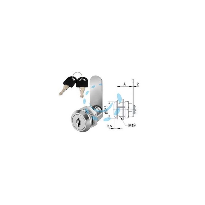 CILINDRO A LEVA 6000 - mm.16 (6016.19)