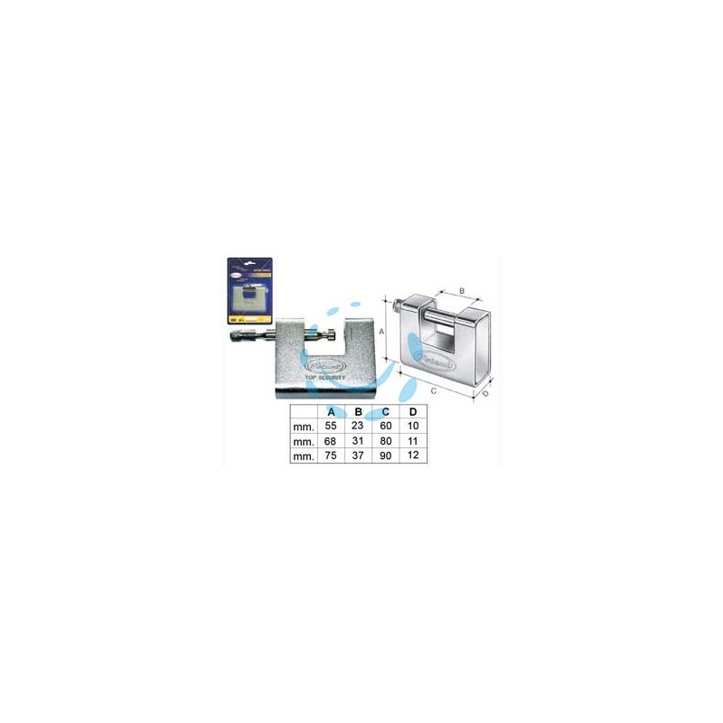 LUCCHETTO CORAZZATO 2800C IN BLISTER - mm.80 (11080B)