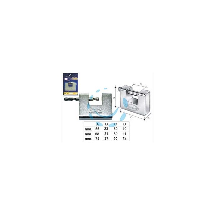 LUCCHETTO CORAZZATO 2800C IN BLISTER - mm.90 (11089B)