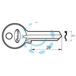 CHIAVE GREZZA K2765 R1 