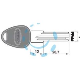 CHIAVE GREZZA PROFILO PIATTO 3200.KN R1 