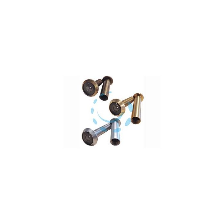 SPIONCINO TONDO IN OTTONE - ø mm.16, l.60/110, 200°, cromo sat. (12930/SA)