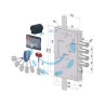 SERRATURA TRIPLICE APPLICARE P/PORTE BLINDATE D.MAPPA REV. INT.28 240