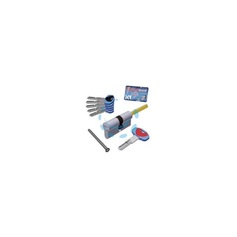 CILINDRO EUROPEO SAGOMATO "EVOK1" CODOLO 0CK2 SERIE 3100 - mm.30x40 (3101QCS30401X5)