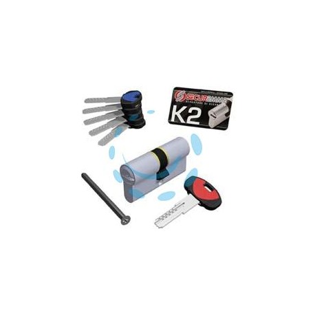 CILINDRO EUROPEO SAGOMATO "K2" 0CK2 - mm.35x45 (3200CCS35451X5)