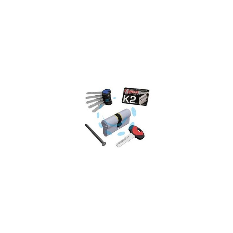 CILINDRO EUROPEO SAGOMATO "K2" 0CK2 - mm.40x40 (3200CCS40401X5)