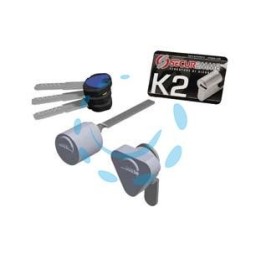 COPPIA CILINDRI DI RICAMBIO PER SERRATURA ELETTRICA K2 SERIE 3200 - mm.15x30 (3200ECS1530XX3)