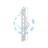 CONTROPIASTRA P/SERRATURE PORTE BLINDATE IN ACCIAIO INOX INT.28 CP2500 - (CP2500XAI28)
