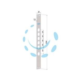 CONTROPIASTRA P/SERRATURE PORTE BLINDATE IN ACCIAIO INOX INT.28 CP2530 - (CP2530XAI28)